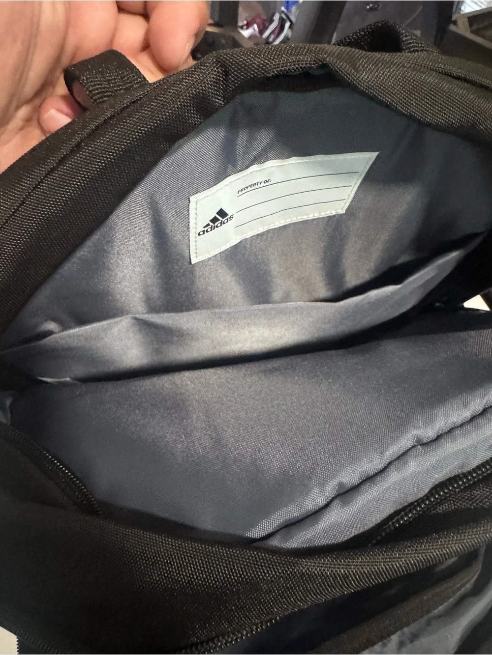 adidas Black Core Advantage 3 Backpack with Mesh Side Pockets